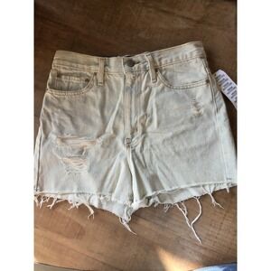 BDG Urban Outfitters Girlfriend High Rise Distressed Denim Shorts Women's‎ 27